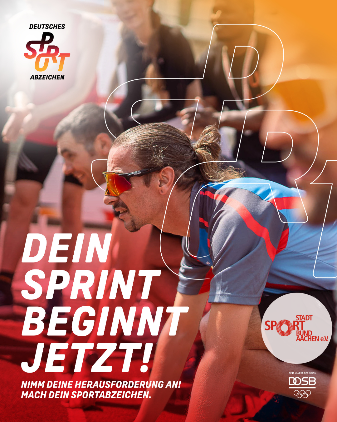 Sportabzeichen-Aktionstag für Menschen mit und ohne Behinderung am 11.07.2026 im Aachener Waldstadion | Grafik (c) DOSB